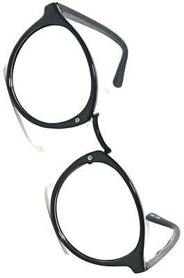[Bliss Leather] Black X Clear Sunglasses, Fashion Glasses, Boston Style, Full Rim, Men's & Women's, Non-Prescription, Colored, Transparent, Clear,