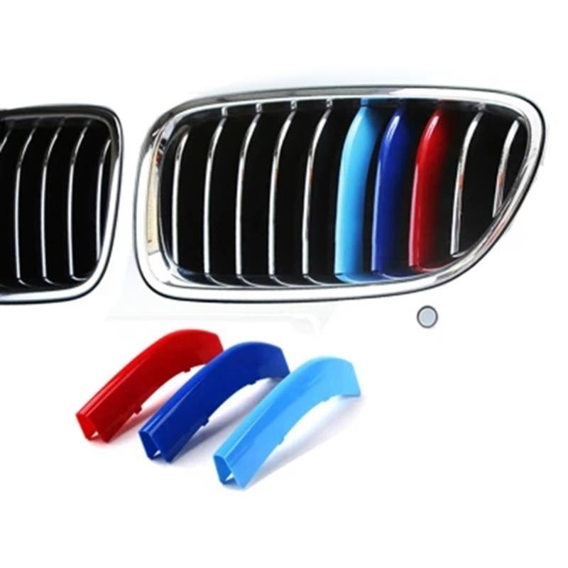 Clip In Front Grille Inserts 3 Colors Trims Strips Grills Cover Grill Cover Clip for 3/4/5/6/7Series Accessories Durable