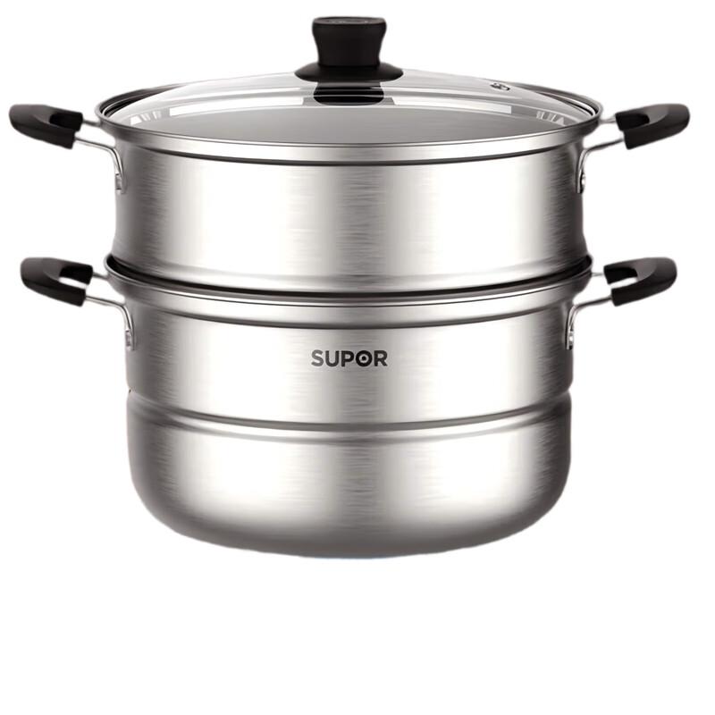 Supor Good Helper Stainless Steel Double Steamer
