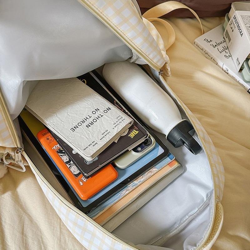 High-value, fresh and sweet, two-dimensional girl, high school student, large-capacity backpack.