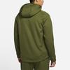 Nike Pro Therma-FIT Rough Green Black Men's Standard Fit Fleece Full-Zip Hooded Jacket DD2125-326