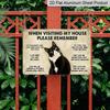 2D Flat 1pc "Cat House Rules" Funny Sign Decorative Sign & Plague - Aluminum Wall Decor - 11.8*7.9in | Perfect for Home & Yard Decor, Ideal Gift for