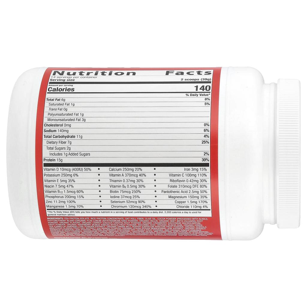 Power Nutrition Shake, Schokoladengeschmack, 546G (1 Pfund 3,26 Unzen)