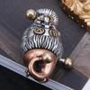 Wudou Doll Sterling Silver Goofy Old Man Christmas Pendant Necklace