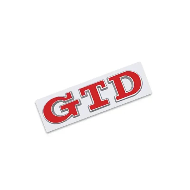 3D Metal GTD Style Emblem - For Rear Trunk & Front Grill, Compatible with Select VW Polo/Golf MK4-MK7 Models Auto Accessories