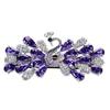 Women Colorful Peacock Hair Clip Barrette Hair Accessories Women Fashion Rhinestone Hairpin Headwear
