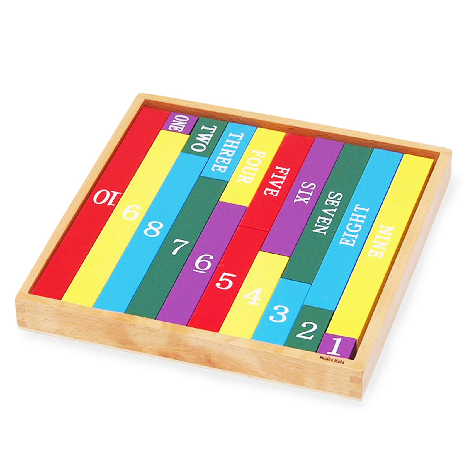 

Montessori Teaching Aids Number Sticks with English Labeling Montessori Monte Kids Educational Learning Authentic Teaching Montessori Teaching Aids