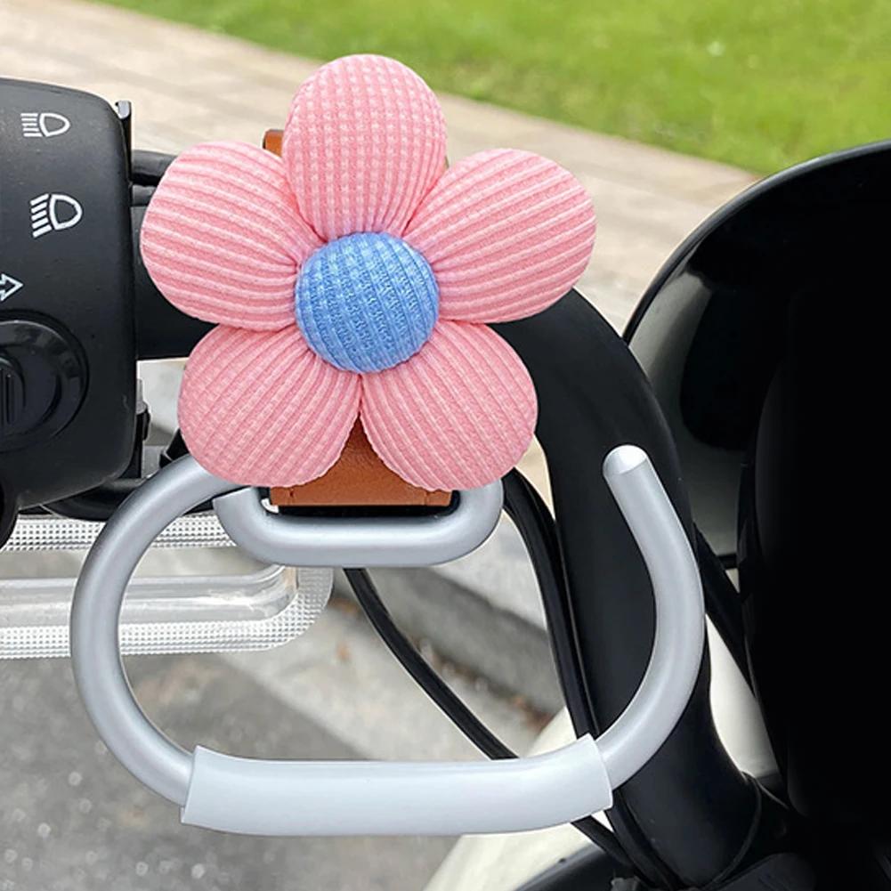 

Aluminium Alloy Motorcycle Hand Bar Hook Helmet Storage Luggage Bag Hanger Holder with Flower For Bicycle Scooter Electric Bike
