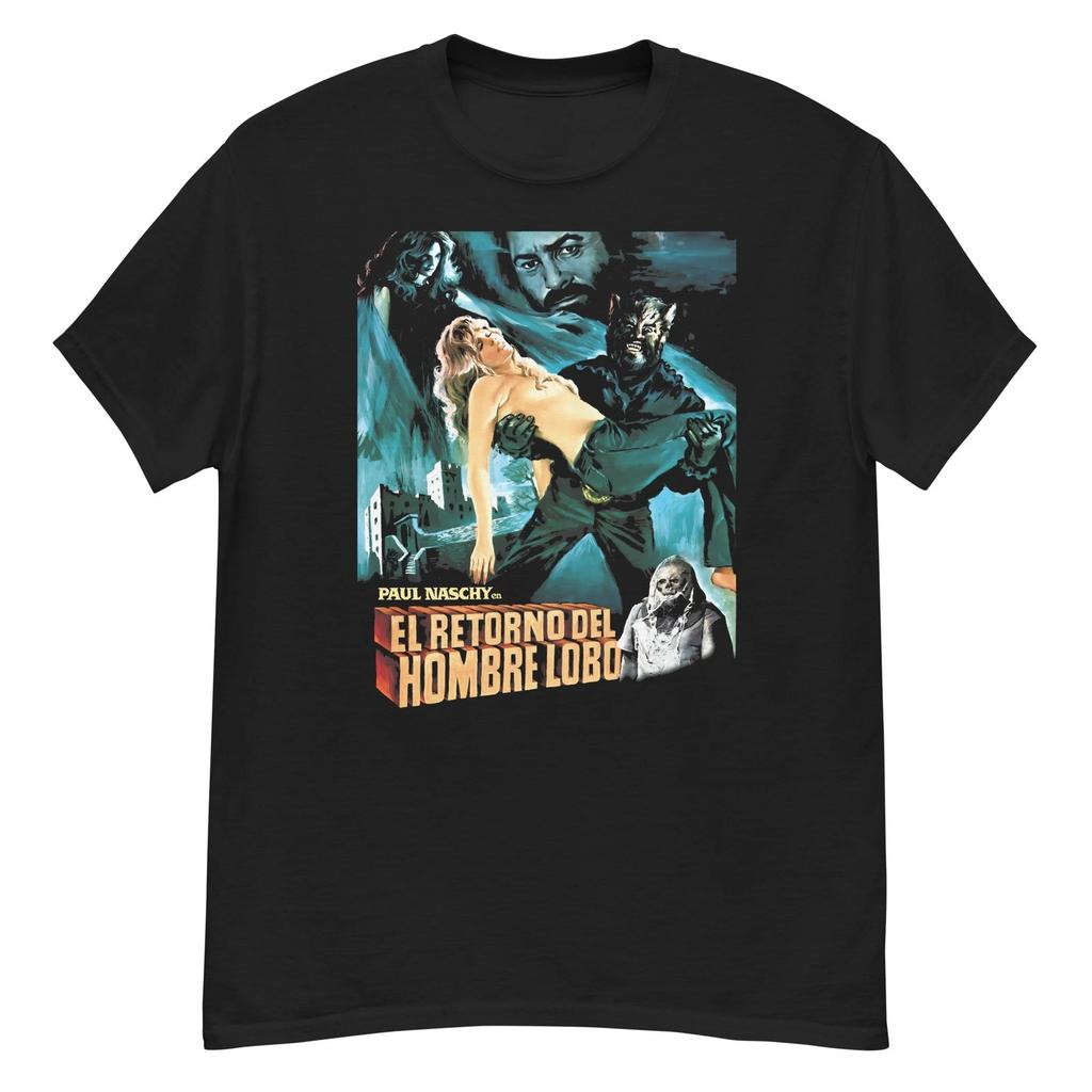 Night of the Werewolf Cult Horror Paul Naschy Fan Art T-shirt