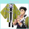 Demon Slayer Kimetsu No Yaiba Himejima Gyomei Cosplay Kostüm mit atmungsaktivem Stoff und exquisiter Verarbeitung für Männer und Frauen