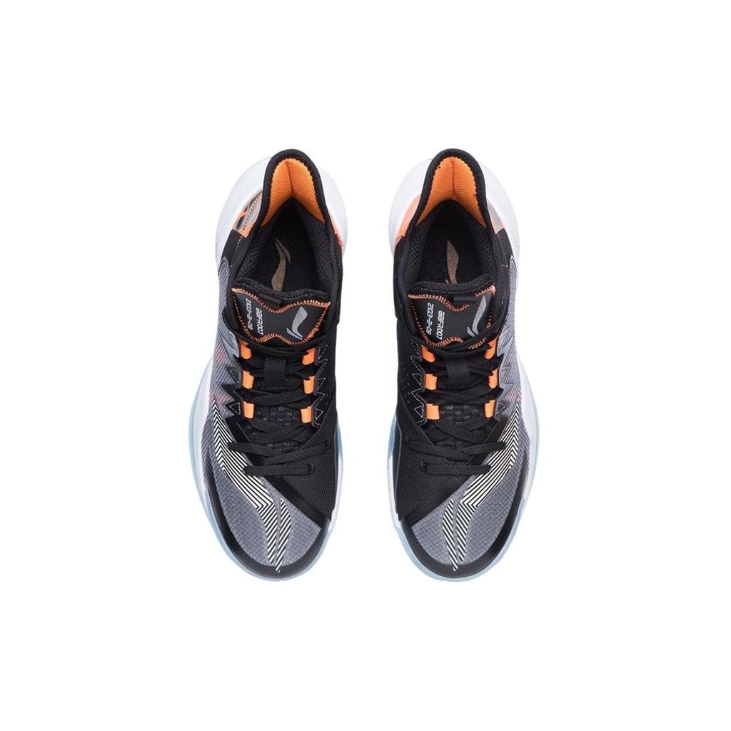 Li Ning Storm 2021 Fabric Synthetic Leather TPU Shock Absorption Non-Slip Wear-Resistant Breathable Support Mid-Top Basketball Shoes ABFR007-2