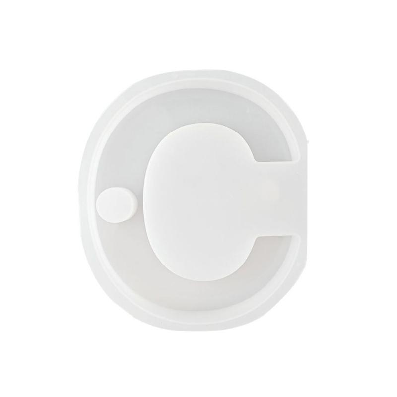 English Letter Shape DIY Silicone Mold 3D Handmade Candle Holder Molds Gypsum Resin Mold Craft Candlestick Mould Decor