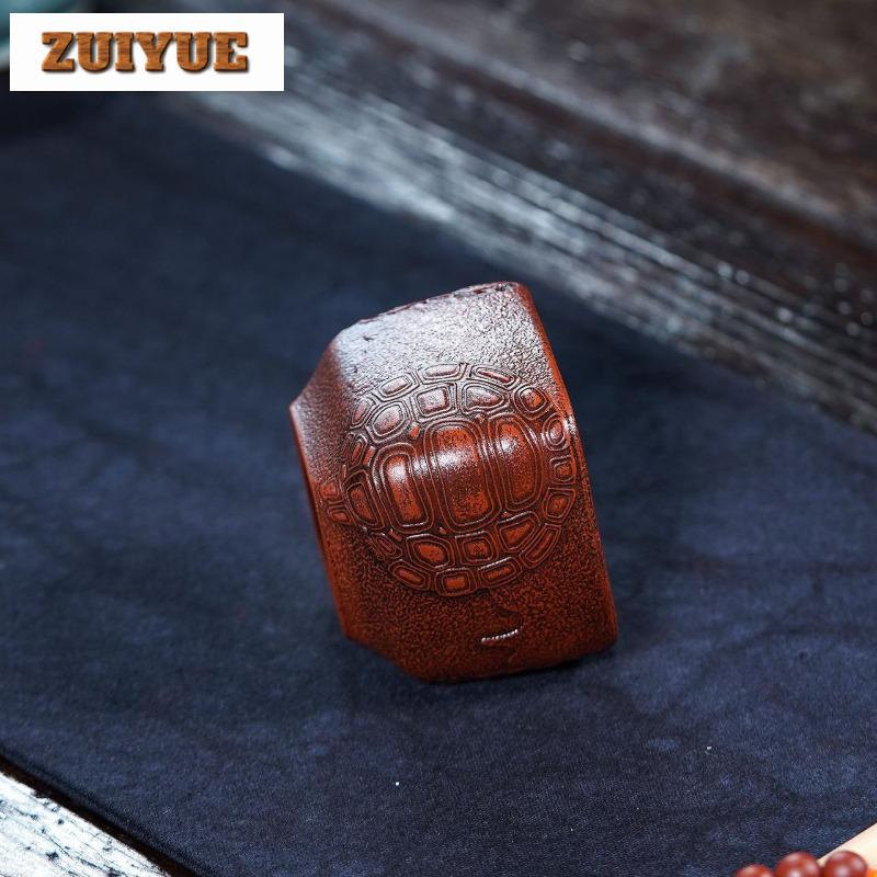 170ml Yixing Zisha Turtle Shell Teacup Elegant Tea Bowl Single Cups Tea-tasting Meditation Cup Chazhan Master Cups Tea Services