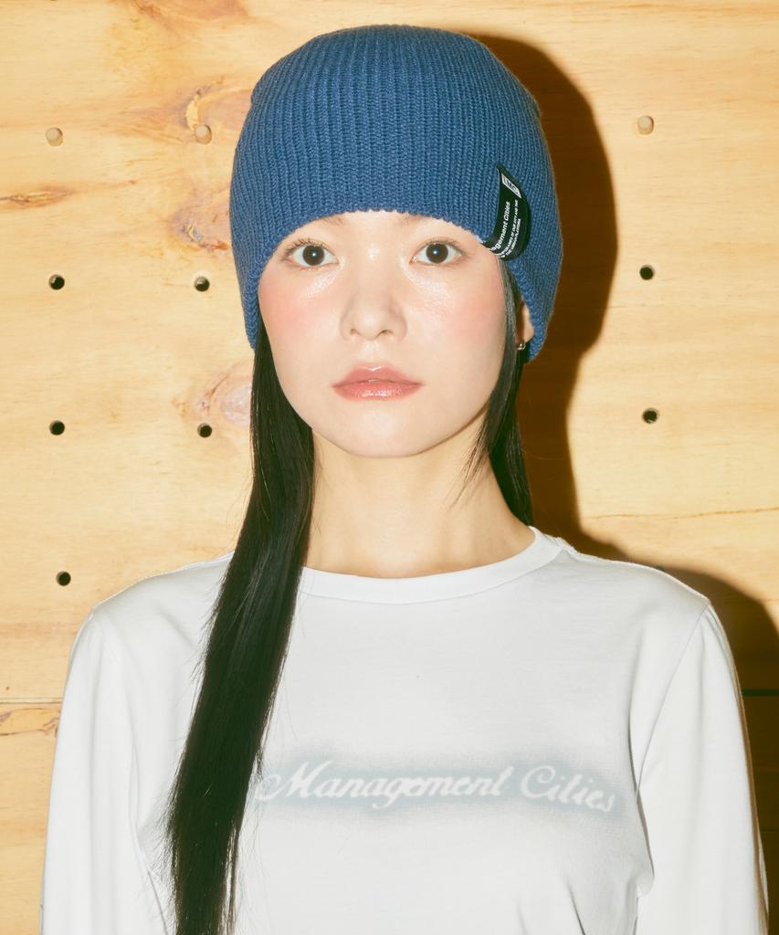 LMC Label Short Beanie Ivory