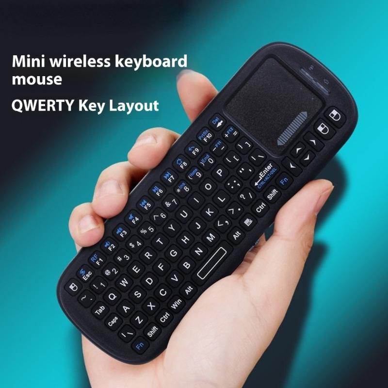 Mini-Funk Tastatur mit Touchpad-Maus Leichtgewicht Tragbarer Controller Bluetooth-kompatible Maus für PC-Gaming