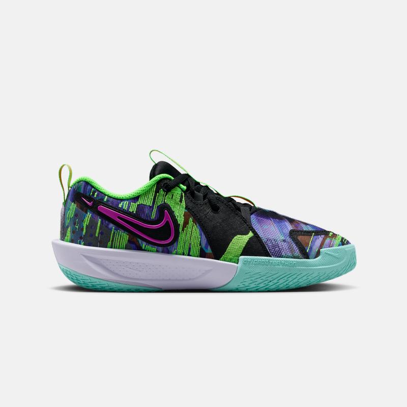 Nike G.T. Cut 3 GS Blue Void Hyper Violet Kids Sneakers Black Bleached-Turquoise Green-Strike HV2243-400