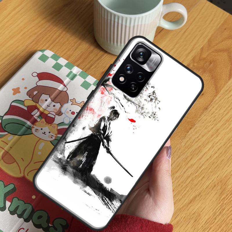 Japanese Samurai Ninja Case For Xiaomi Redmi Note 14 13 12 11 10 9 15 Pro Plus Redmi 15C 13 10C 12C 13C 14C 15 Cover