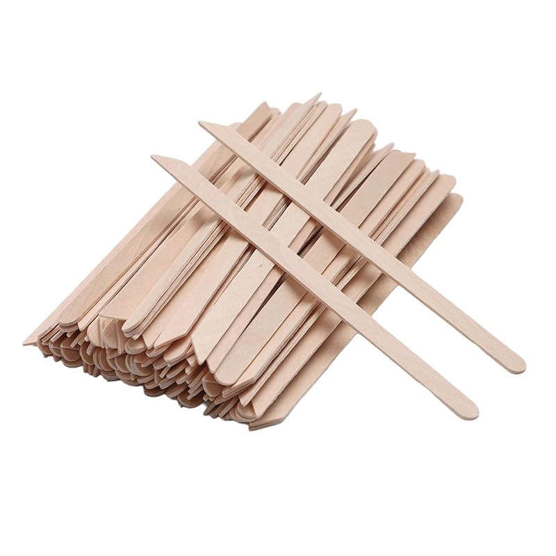 200pcs Small Wood Waxing Stick,Small Popsicle Sticks,Eyebrow Wax Sticks for Body Hair Removal Applicator,Paint Stirrer, Art Projects and Craft Wood
