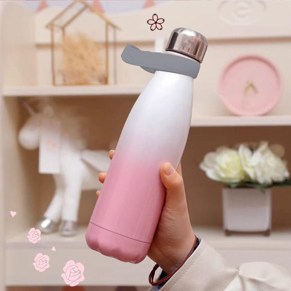 Vacuum Cup Kettle Hanging Buckle Silicone Handle Carrying Rope Water Bottle Handle Strap  Outdoor
