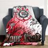 Name Custom Corinthians Print Flannel Blanket High Quality Warm Comfortable Cover for All Seasons Perfect for Gifts Home Decor