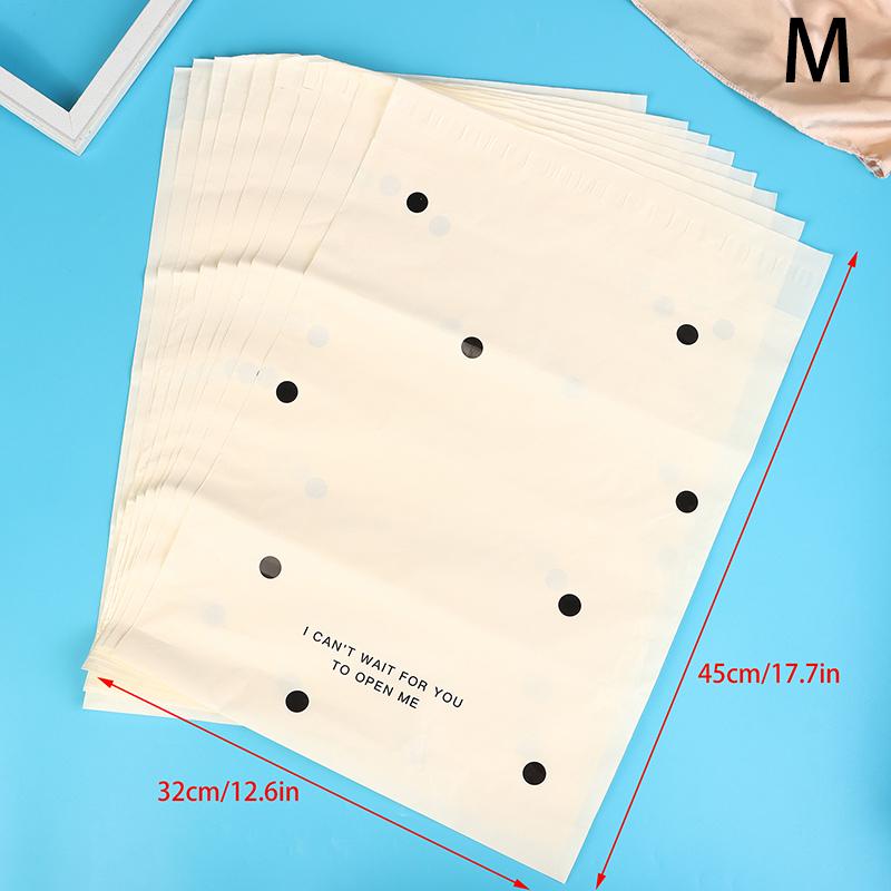 10 Pcs/Lots Bow Knot Packaging Bags Waterproof Logistics Clothing Postal Pouch Custom Plastic Shipping Mailing Bag