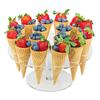 16 Holes Transparent Acrylic Ice Cream Stand Cake Cone Stand Holder Wedding Buffet Food Display Stand  Baking Kitchen Tools