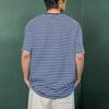 Vans Striped Loose Fit Crew Neck Short Sleeve T-Shirt Unisex Tops Blue White VN000FR2CGI1