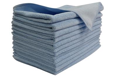 TARO WORKS Car Wash Towel, Absorbent, Agent, Wiping Cloth, 12 Count, 30x50, Light Blue