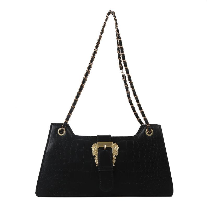 Fashionable Black White Green Orange Pink Pu Leather Square Shoulder Bag For Women