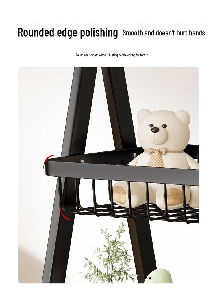 Punch-Free Multilayer Kitchen & Living Room Storage Trolley