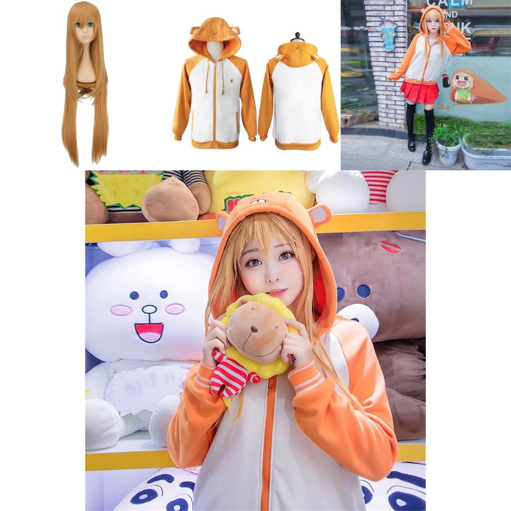 Adorable Himouto! Umaru-chan Doma Hoodie Cosplay Costume Jacket And Skirt Set Outfit