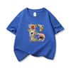 Kids Cotton T Shirt Floral Letter B Print Crew Neck Short Sleeve Tee Casual Boys Girls Summer Tops