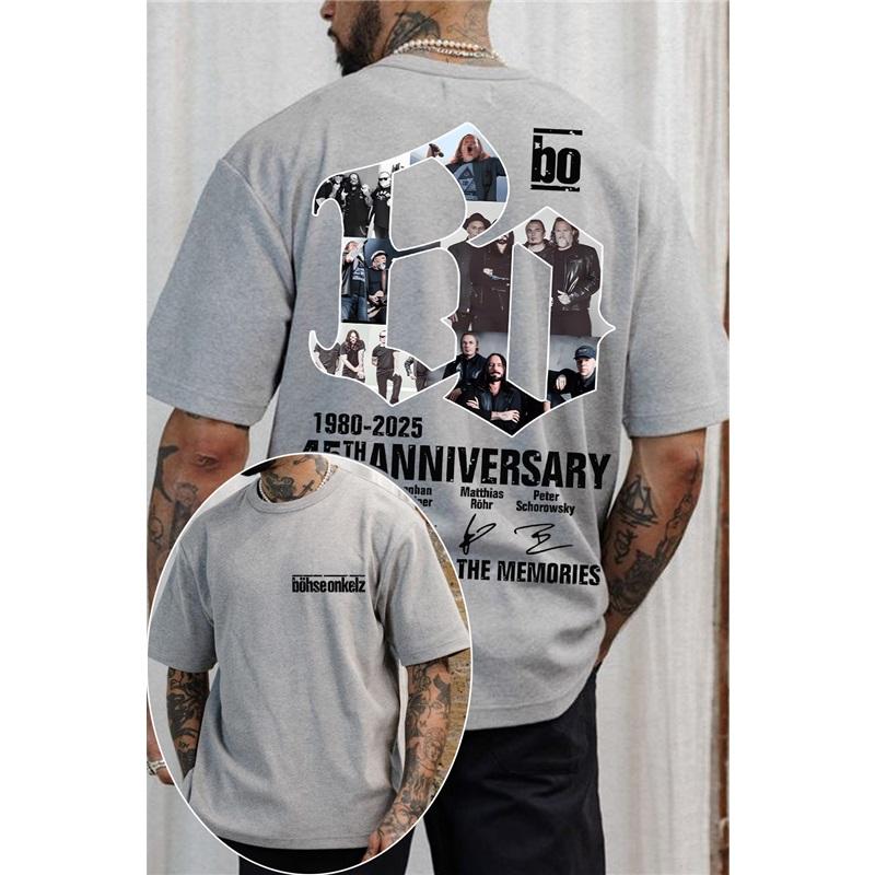 Böhse Onkelz Konsert Frankfurt Band Rock Herr T-shirt S-4XL Män Kvinnor Oversized Unisex Bomull Hög Kvalitet Kvinna Man Kläder Bekväma T-shirts