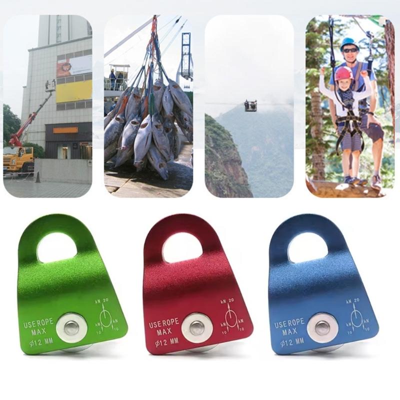 Practical Aluminum Descendings Device for Technical Climbing Gear and Safety Equipment Support 2000kg Statics Load