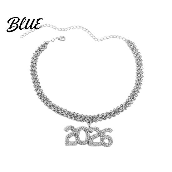 Lightweight Pendant Necklace 2026 Hip Hop Rhinestone Sparkling Bling Number