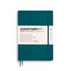 Leuchtturm Horizontal Soft Pacific Officially Imported Notebook, B5, Ruled, Cover, Green, 359677,