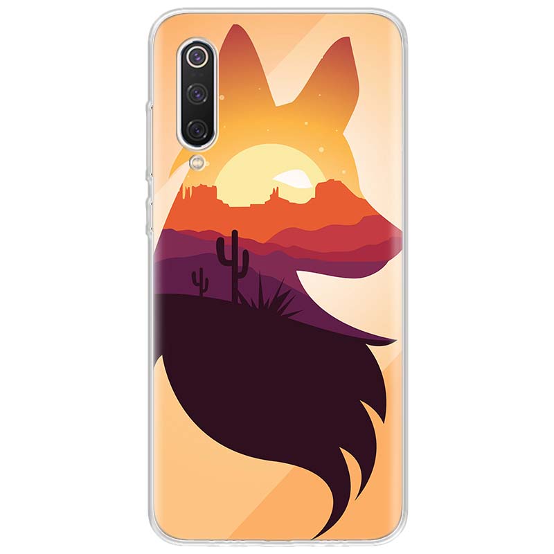Anime fox funny foxs Phone Case For Xiaomi Redmi Note 10 11 12 13 14 15 Pro Plus 11S 12S 14S 11T 11E 10S Soft TPU Back Cover Red