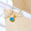 European & American Hip Hop Style Women's Snake Bone Chain Necklace, 18K Gold Plated Titanium Steel Collarbone Pendant.