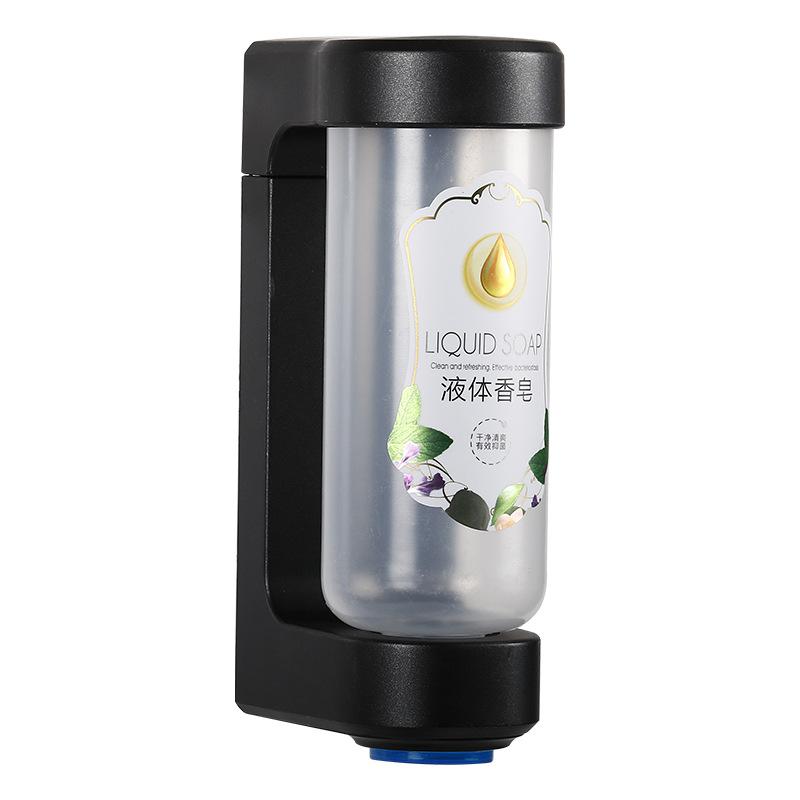 Black Plastic Modern Wall Mounted Kitchen Liquid Soap Dispenser Holder Shower Shampoo Lotion Refillable Bottle чёрный