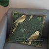 2D Elegant Birds And Floral Pattern Pillow Cover Pattern Cushion Cover Suitable For Sofa Bedroom Car Pillow Cover
