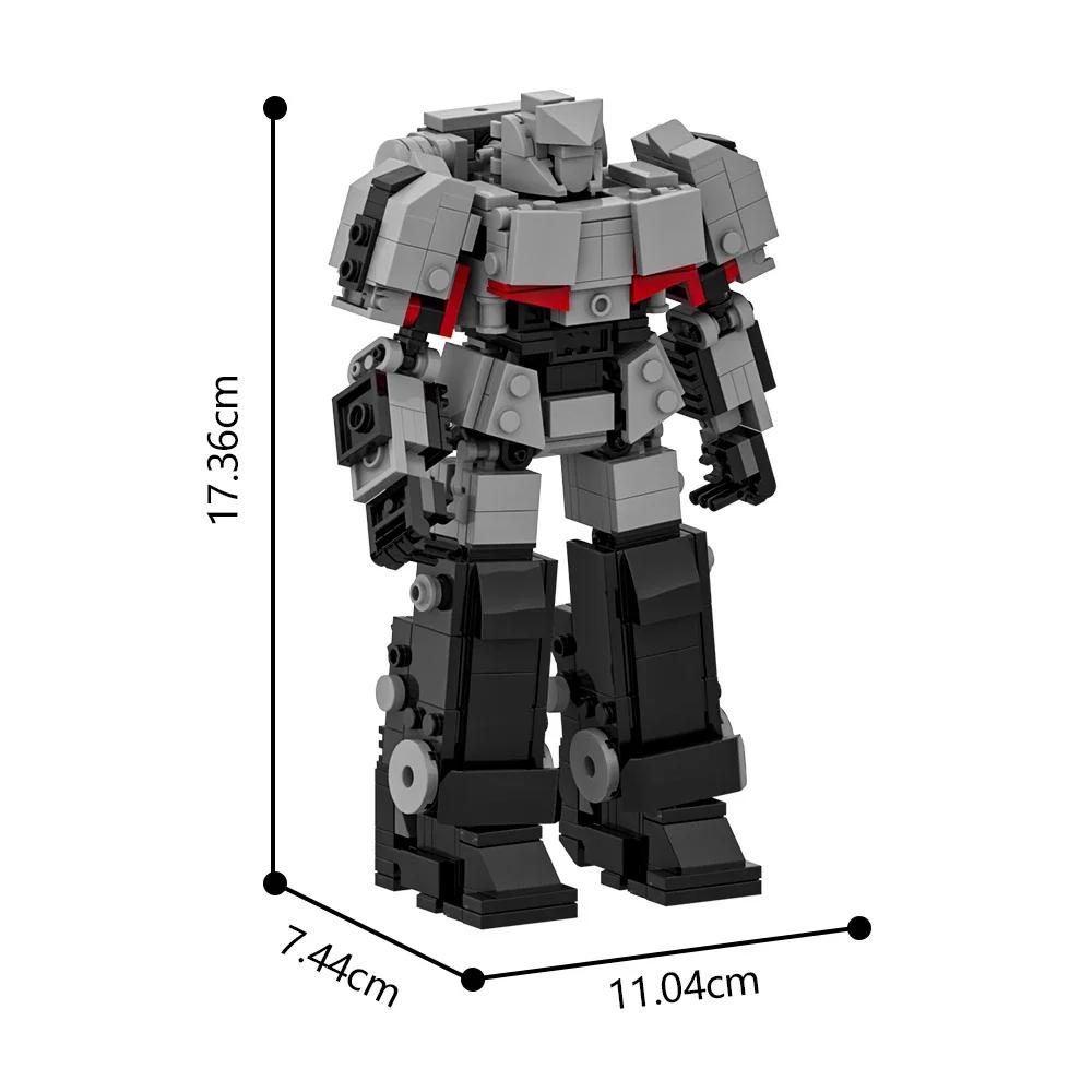MOC Megatron Transforming Mech Robot Bricks Model Autobots Movie Bumblebee Shapeshifting Justice Robot Building Blocks Toys Gift