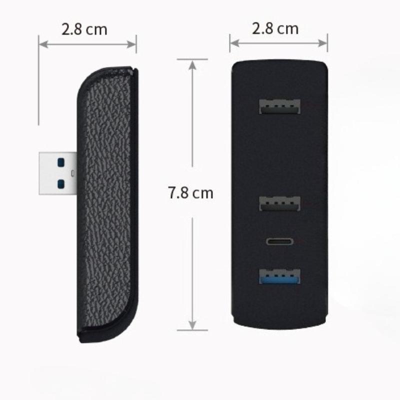 Glove Box Docking Station for Tesla Model 3 Y 3+ Y Juniper USB Hub Ports Car 4-in-1 USB Extender Charger Upgrade Data Transfer