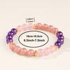Festive Gifts Warm Pink And Red Tone Natural Stone Beaded Bracelet Fashion Jewelry For Unisex Daily Wear Stylish And Easy To Match Accessory