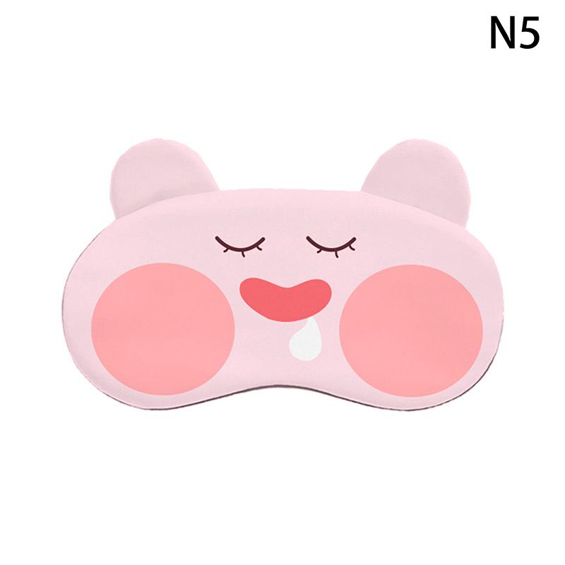 1PCS Cartoon Sleeping Eye Mask Cute Blindfold Eye Cover Mask Eyepatch Travel Home Eyes Relax Mask Eyeshade Gifts for Kids Adult