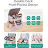 Double Deck Lunch Bag Leakproof Puffer Tote High Quality Lunch Box  Outdoor
