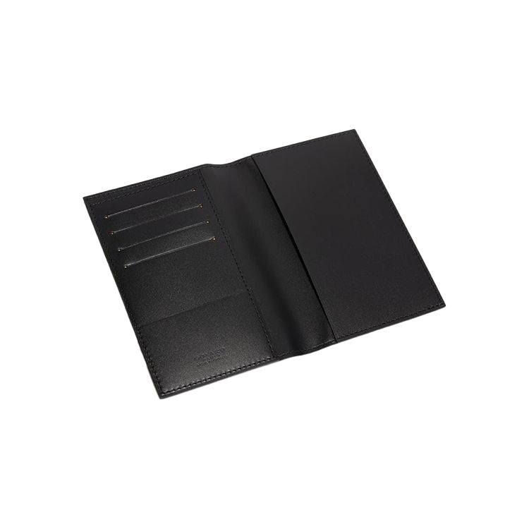 Goyard Grenelle Monogram Flap Pocket Leather Card Holder Passport Holder Unisex Accessories Black GRENELPMLTY-01CL01X