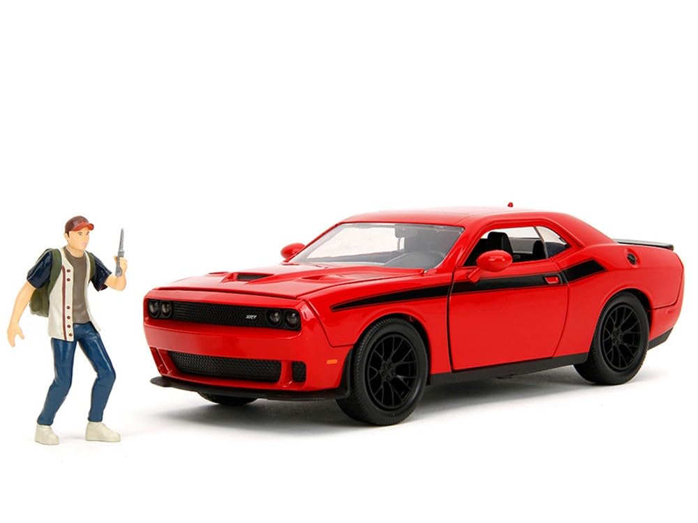 JADA TOYS Walking Dead Glen Figure Dodge Challenger 2015 Red The Walking Dead Glen Challenger Mini Car 35185 1/24 [Item]