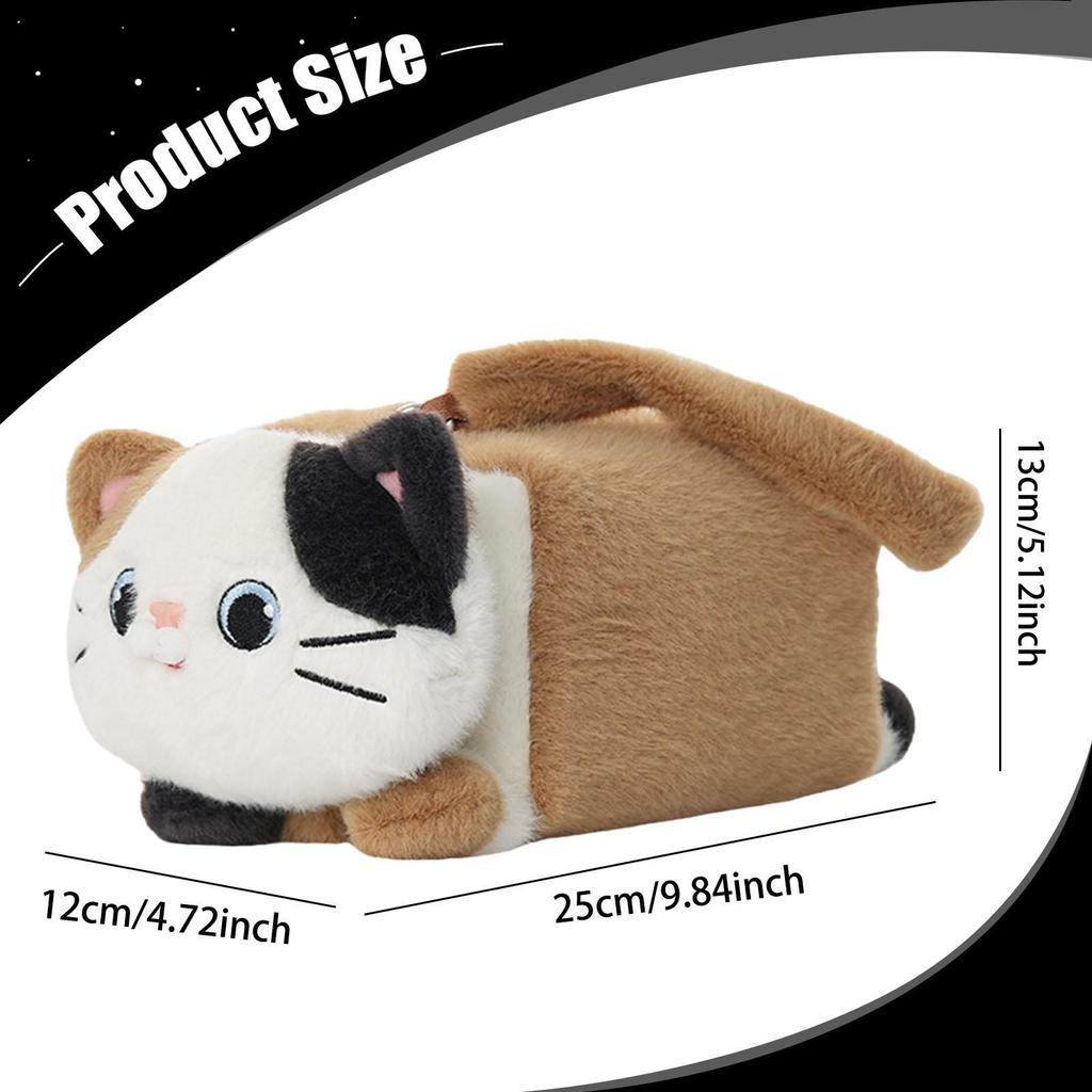 Cat Car Tissue Holder Auto Accessories, Creative, Universal, Cute Soft Decoration Cartoon Box