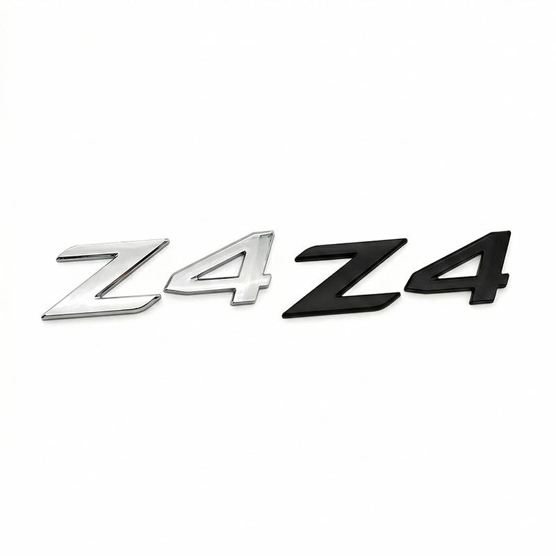 NEW 3D ABS Car Rear Trunk Emblem Badge Sticker For BMW X1 X2 X3 X5 X6 GT Z4 Glossy Black Chrome Logo Decal Styling Accessories