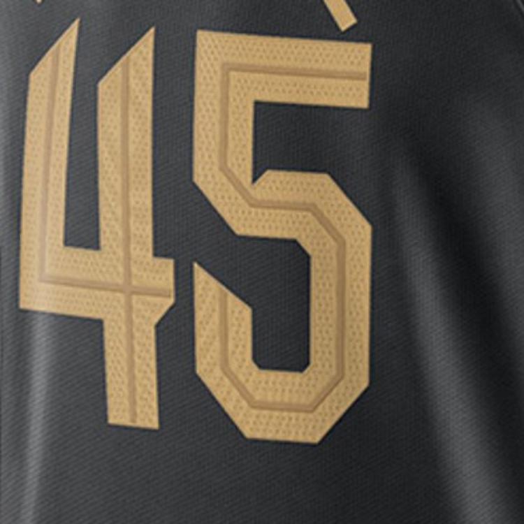 Nike X NBA Co-Branded Digital Letter Print Basketball Jersey Unisex Tops Black DQ0165-010